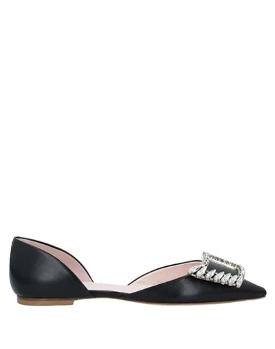 Roger Vivier Ballet Flats In Black
