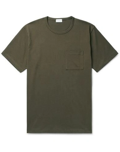 Handvaerk T-shirts In Military Green