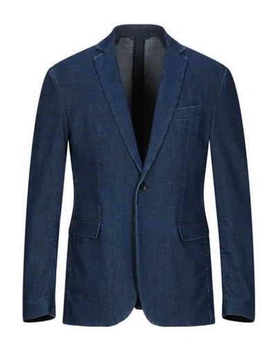 Dondup Suit Jackets In Dark Blue