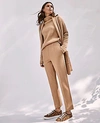 Ann Taylor The Petite Easy Ankle Pant In Rich Camel