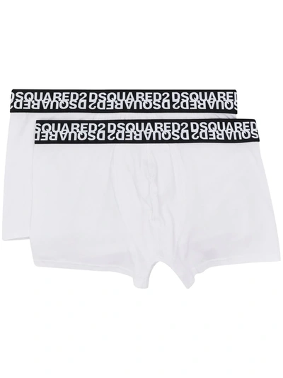 Dsquared2 Logo Boxers In White