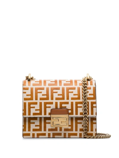 Fendi Brown Kan U Small Leather Shoulder Bag