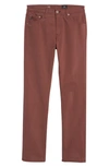 Ag Everett Slim Fit Straight Leg Print Pants In Cullen Spiced Rum