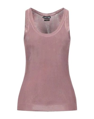 Tom Ford Silk Top In Pastel Pink