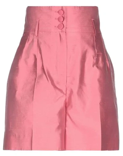 Dolce & Gabbana Silk Shorts In Pink