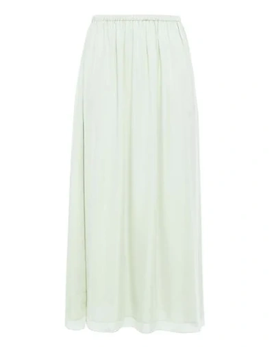 Theory Long Skirts In Light Green
