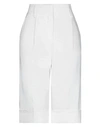 True Royal Woman Shorts & Bermuda Shorts White Size 8 Linen, Cotton, Polyamide, Elastane