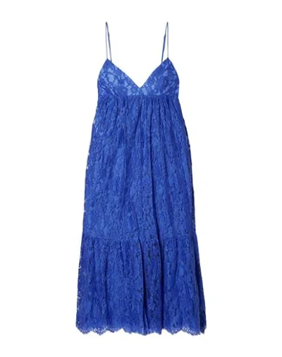 Michael Kors Midi Dresses In Blue