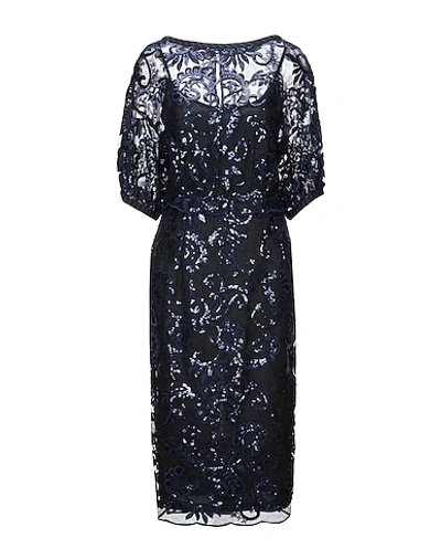 Alberta Ferretti Knee-length Dress In Dark Blue