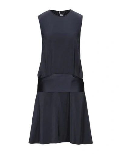 Victoria Victoria Beckham Short Dresses In Dark Blue
