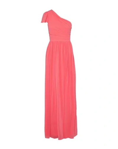 Mikael Aghal Long Dresses In Salmon Pink