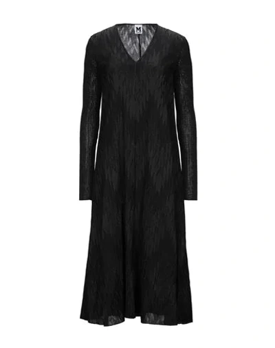 M Missoni Midi Dresses In Black