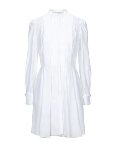 Alexander Mcqueen Short Dresses In White