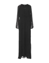 Pinko Long Dresses In Black
