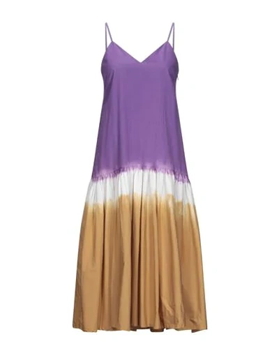 Sea Knee-length Dress In Purple