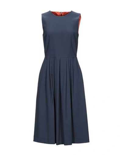 Ps By Paul Smith 3/4 Length Dresses In Dark Blue