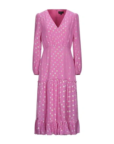 Saloni 3/4 Length Dresses In Pink