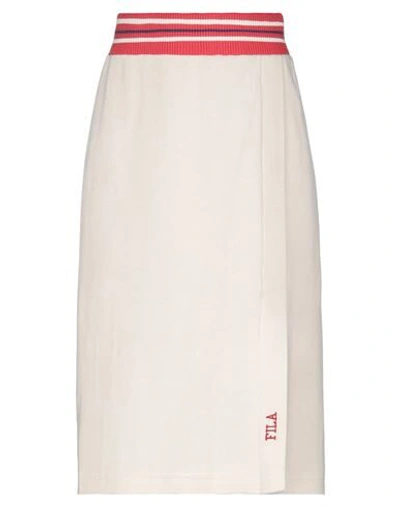 Fila Midi Skirts In Ivory