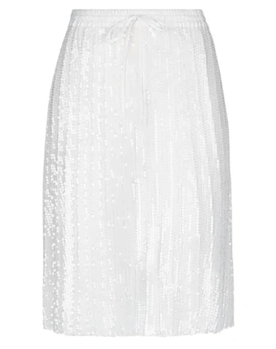 P.a.r.o.s.h Knee Length Skirts In White