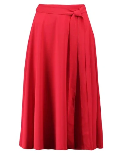 Iris & Ink Midi Skirts In Red