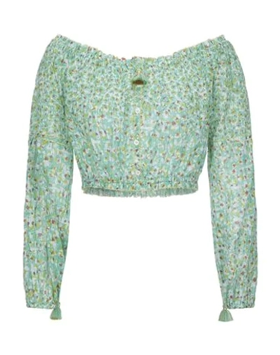 Poupette St Barth Tops In Green