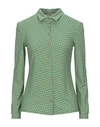 Siyu Patterned Shirts & Blouses In Green