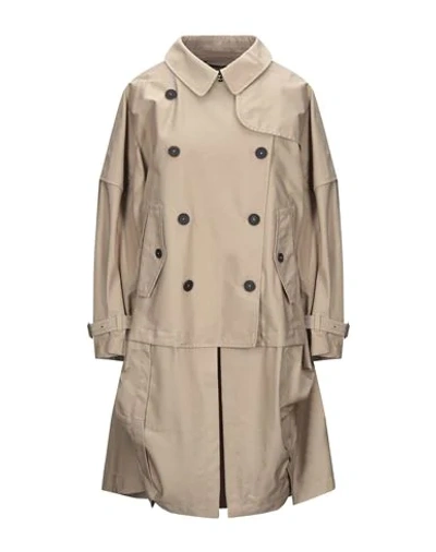 High By Claire Campbell Overcoats In Camel