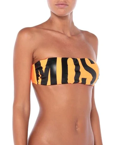 Moschino Bikini Tops In Orange