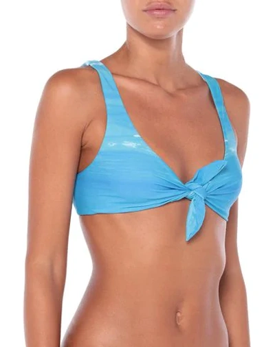 Moschino Bikini Tops In Azure