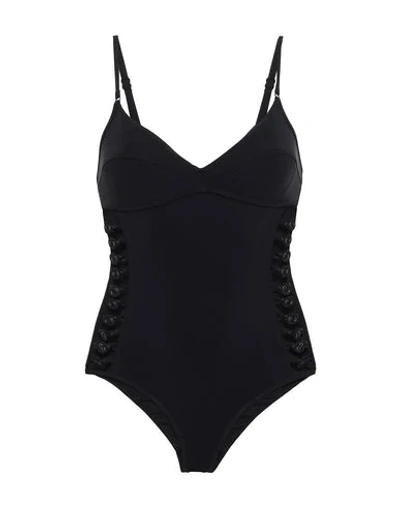 Zimmermann One-piece Swimsuits In Black