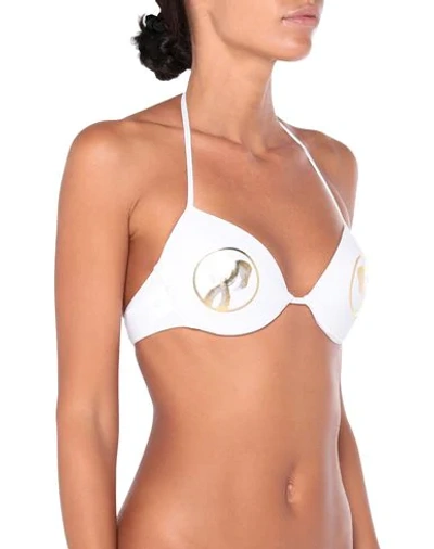 Moschino Bikini Tops In White