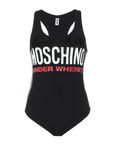 Moschino Bodysuits In Black