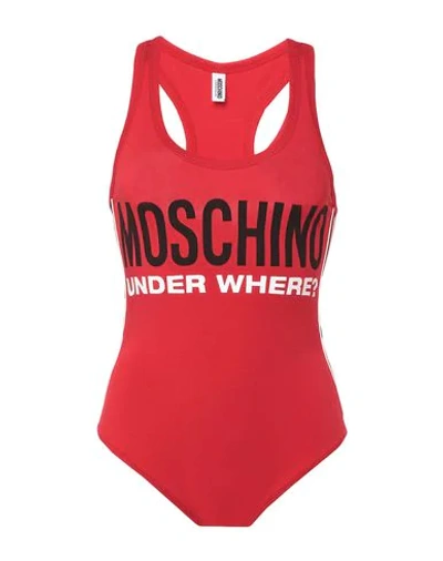 Moschino Bodysuits In Red