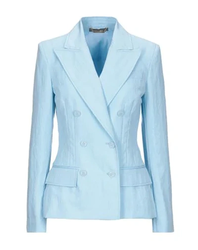Alberta Ferretti Suit Jackets In Sky Blue
