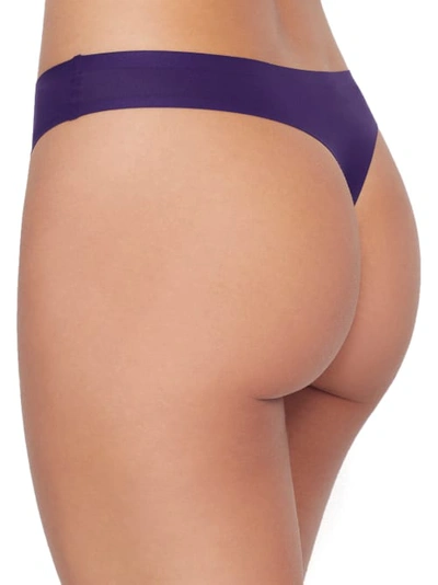 Chantelle Soft Stretch Thong In Wild Plum