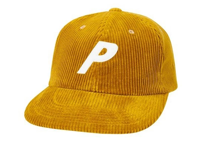 Pre-owned Palace  Cord Pal Hat Gold