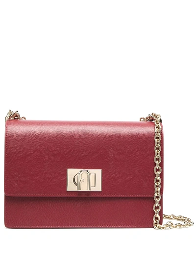 Furla 1927 Leather Crossbody Bag In Red