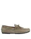 Tod's Loafers In Khaki