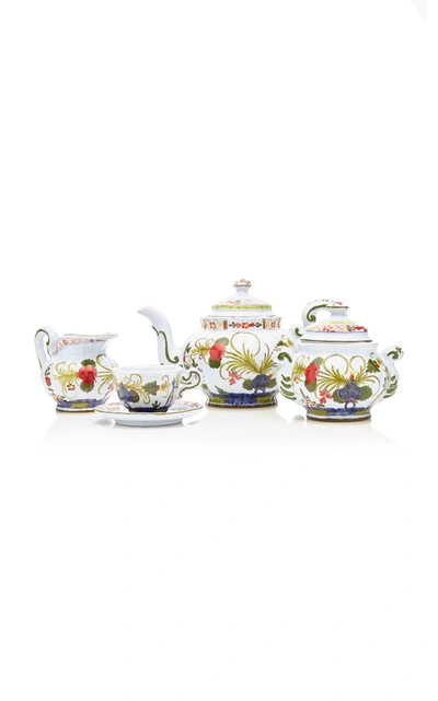 Moda Domus Carnation Porcelain Tea Set (17 Pc) In Multi