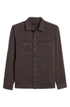 Allsaints Spotter Button-up Shirt Jacket In Dark Garnet Red