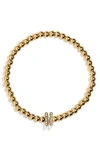 Baublebar Pisa Initial Beaded Bracelet In H