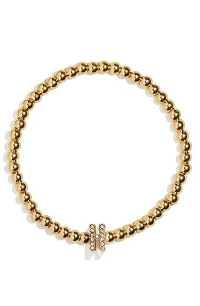 Baublebar Pisa Initial Beaded Bracelet In Gold H