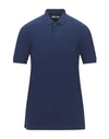 Versace Polo Shirt In Dark Blue