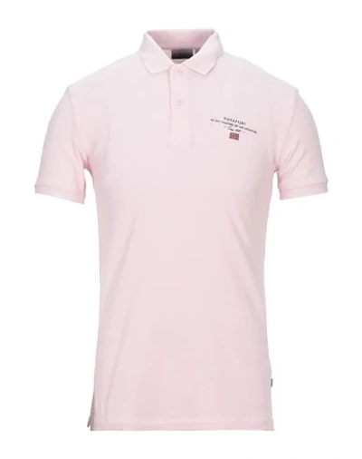 Napapijri Polo Shirts In Pink