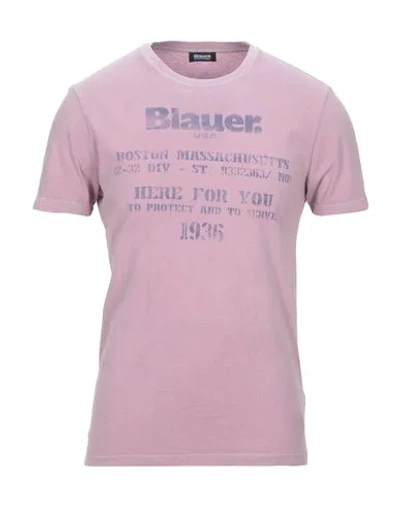 Blauer T-shirts In Light Purple