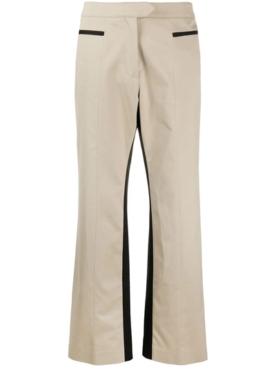 Palm Angels Straight-leg Panelled Trousers In Neutrals
