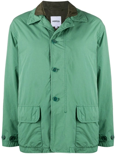 Aspesi Relaxed-fit Jacket In Green