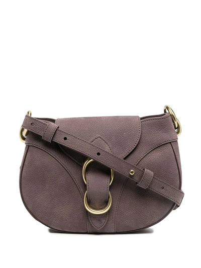 Orciani Beth Leather Shoulder Bag In Brown