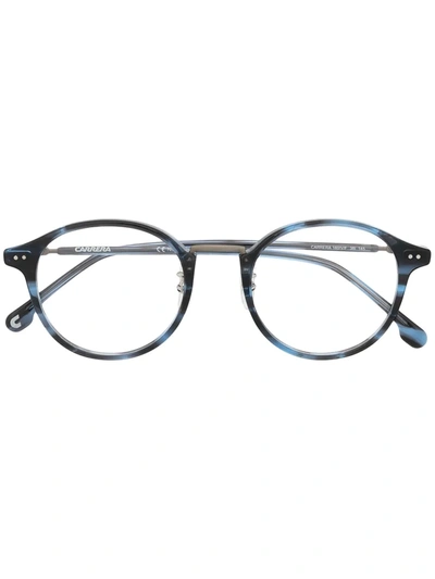 Carrera Round Tortoishell Glasses In Blue