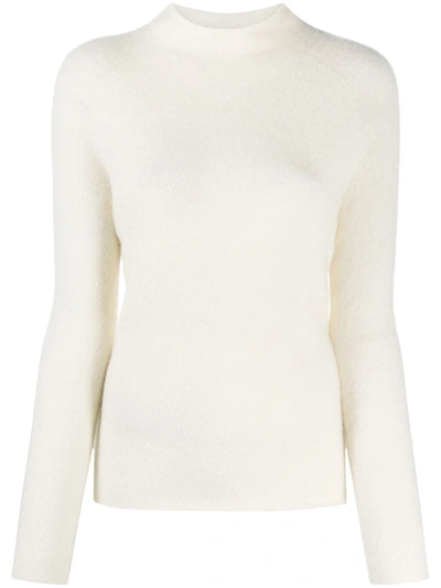 Fabiana Filippi Alpaca Wool Mock-neck Jumper In White